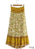 Boho Skirts in Yellow Sand Verbena For Women